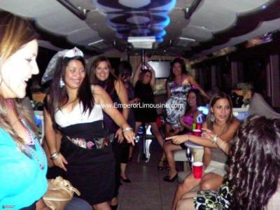 Party bus for bachelorette