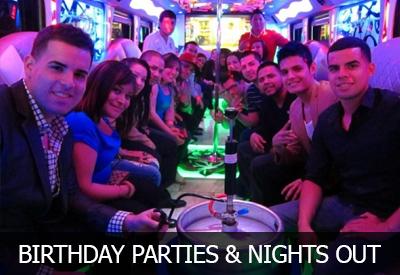 Birthday party bus rental in Algonquin