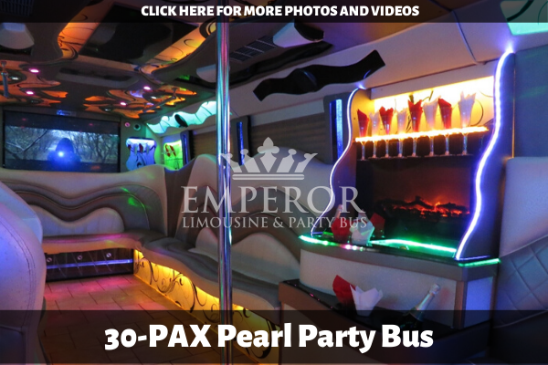 sporting event party bus in Chicago, Il