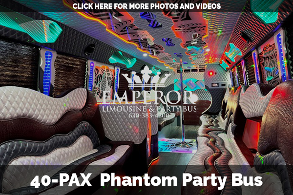 sporting event party bus in Chicago