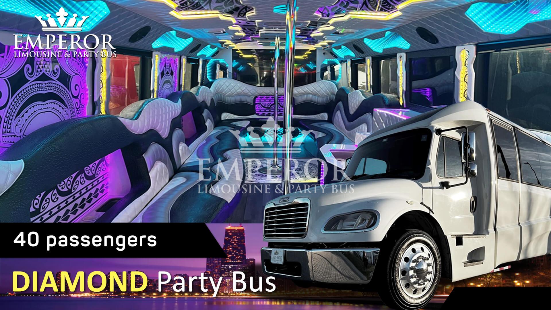 Bachelorette Party bus - Diamond Edition
