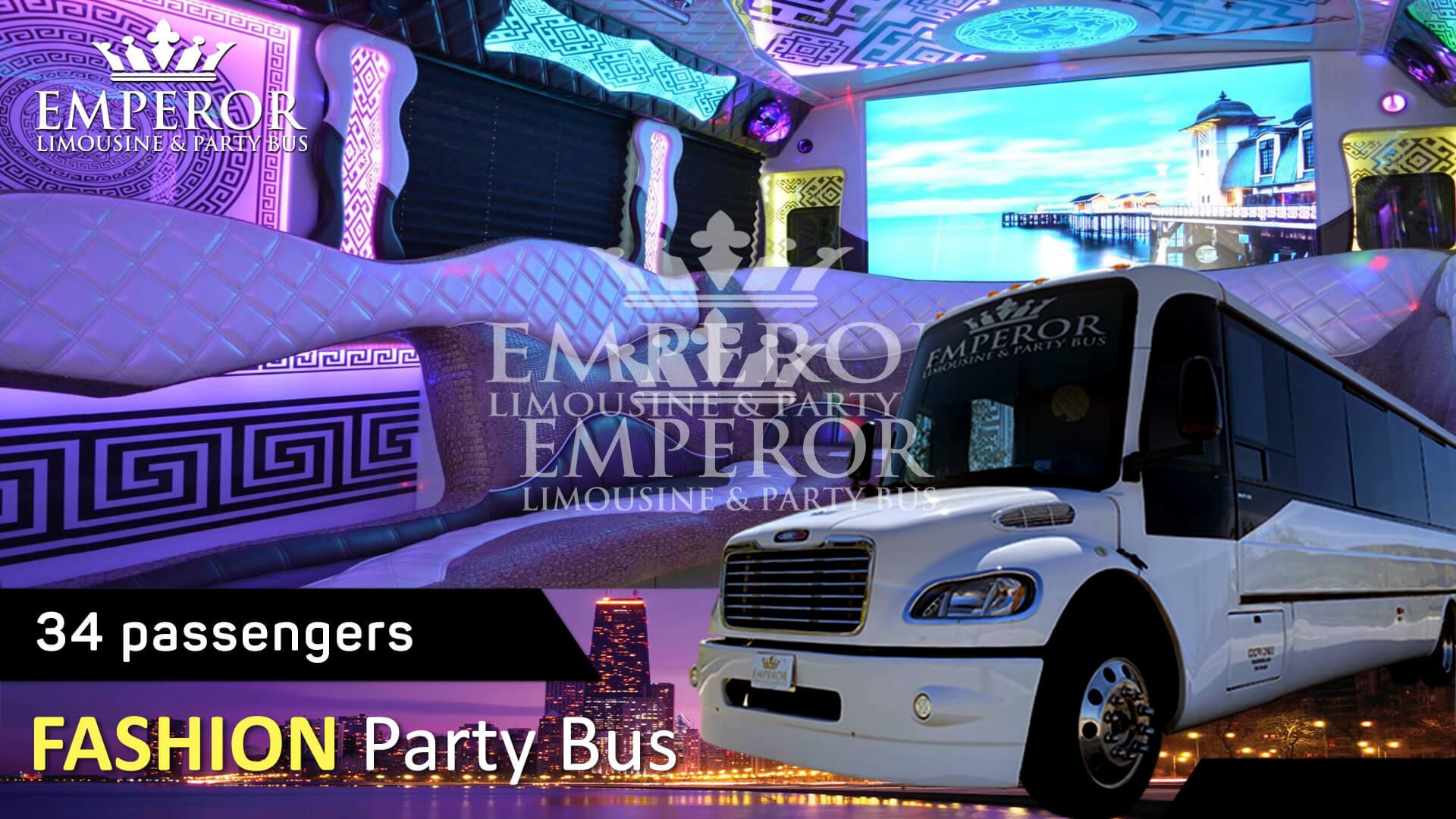Party bus service in Carol Stream - Fashion Edition