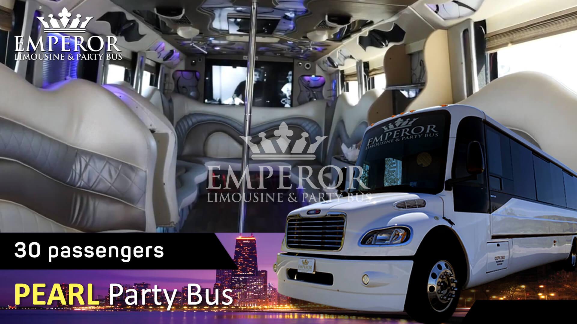 Arlington Heights party bus services - Pearl Edition