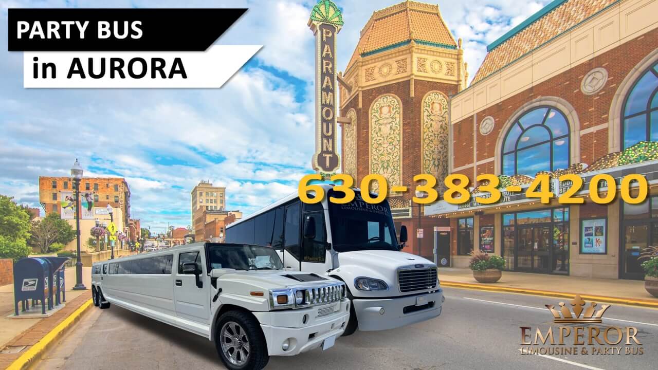 Party bus rental service in Aurora, IL