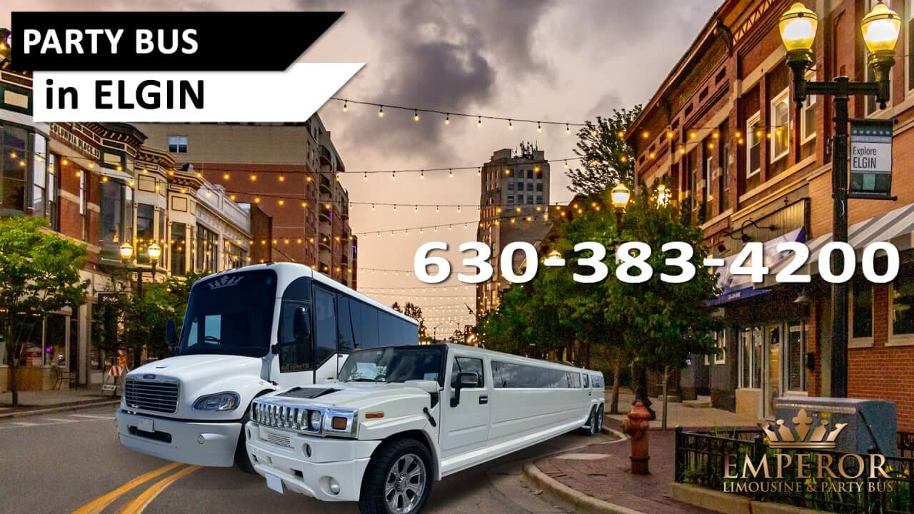 Party bus rental service in Elgin, IL